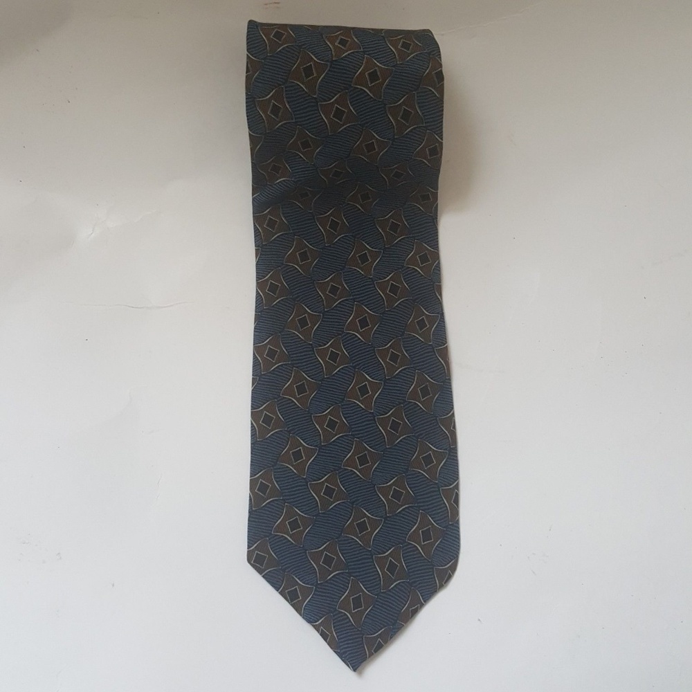 Giorgio Armani Men's Tie Silk Blue Pattern